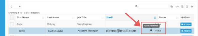 Account owner