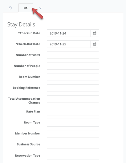 adding guest stay details