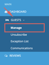 Guests - Manage