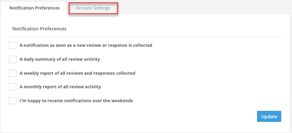 Users - Account Settings