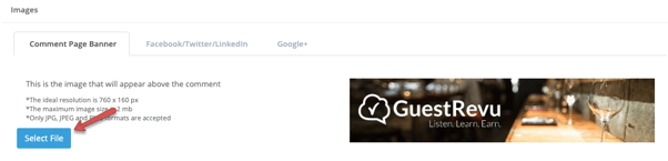 social sharing - comment page banner
